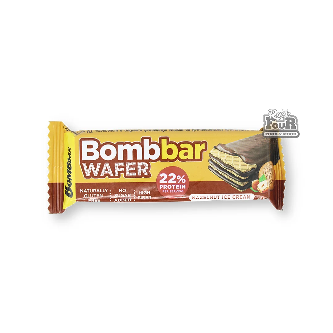 Պրոտեինային վաֆլի «Bombbar Hazelnut ice cream» 45գ